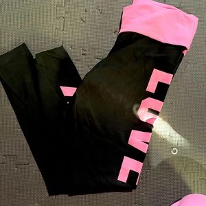 Pink Victoria secret leggings